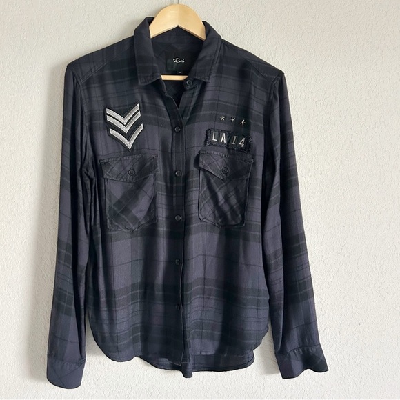 Rails Pepper Military Plaid Button Shirt S - Picture 1 of 8